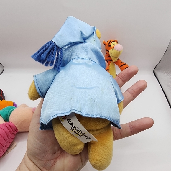 Pooh Tigger Piglet Plush Lot Stuffed 5-6" Vintage - Picture 4 of 9